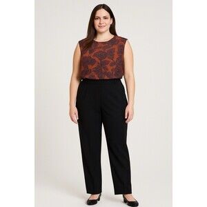 The Limited Paisley Print Layering Tank/shell Size S Career Satin